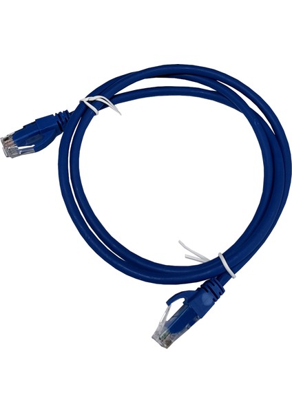 Ager AC-602-010 1mt Utp Cat6 Patch Kablo Mavi Cu, Lszh Awg 26/7