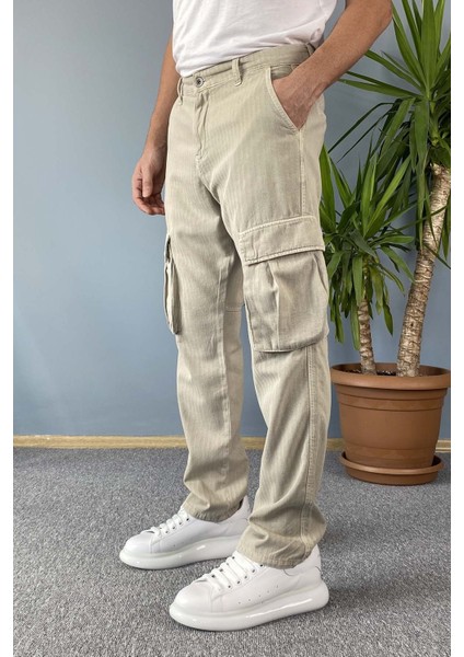 Kargo Cepli Haki Pantolon