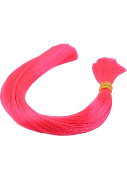 Neon Pembe Renkli Sentetik Boğum Saç / 1kg