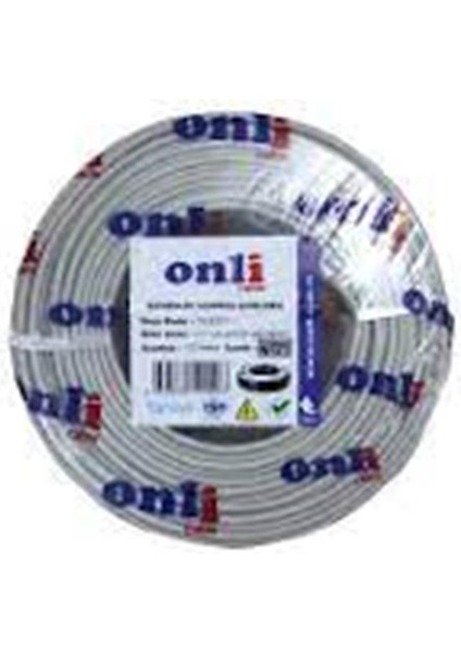 ON-2201 2+1 1x0,22 Mini Coax 2X0,22MM 100 Metre Cca Kamera Kablosu
