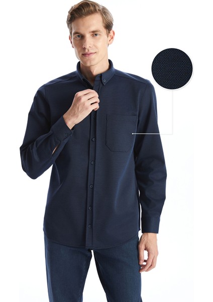Yeni Sezon Regular Fit Uzun Kollu Erkek Gömlek