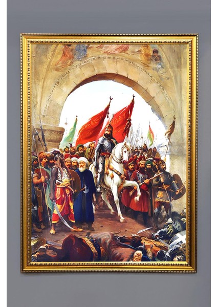 Dijital Kumaş Baskılı Dekoratif Çerçeveli Tablo TBL0001