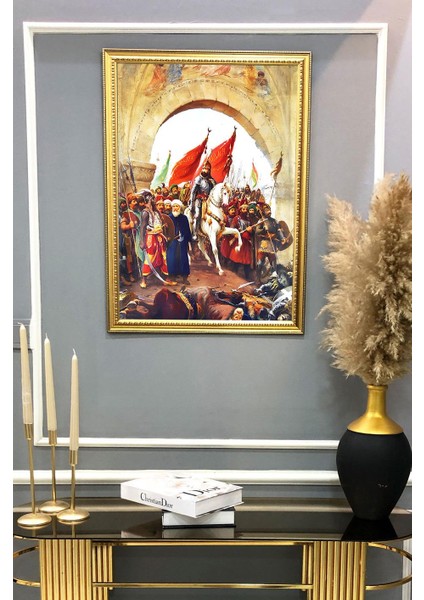 Dijital Kumaş Baskılı Dekoratif Çerçeveli Tablo TBL0001 fiyatları