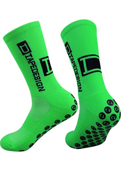 3 Çift Kaydırmaz Silikon Tabanlı Futbol Çorabı Kauçuk Havlu Taban Dikişsiz Maç Sporcu Tozluk Konç