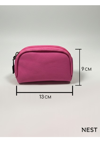 Pembe Renk Makyaj Çantası, Bozuk Para Çantası, Takı Çantası fırsatları