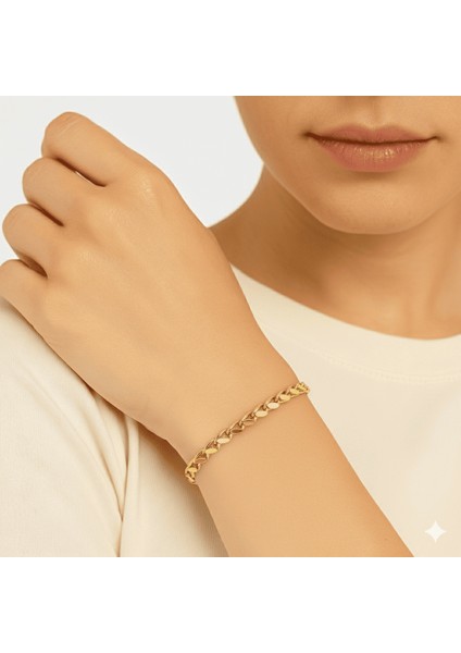 Kadın Xuping Bileklik - Pullu Model - Altın Renk modelleri