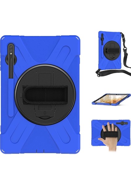 Samsung Galaxy T737 Tab S7 Fe 12.4 Kılıf Amazing Tablet Kapak - Mavi modelleri