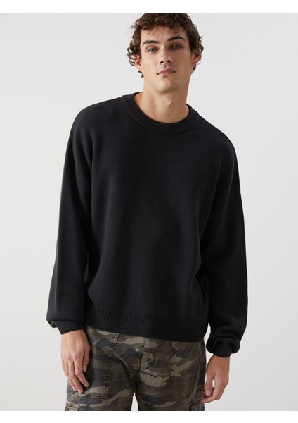 Yeni Sezon Bisiklet Yaka Erkek Triko Kazak