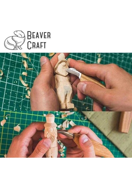 Elaletionline Çip Oyma ve Yontma Bıçağı Seti, 7 Parça Beavercraft S16 indirimleri