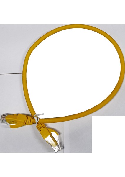 Ager AC-602-0025/Y 25CM Utp Cat6 Patch Kablo Sarı Cu, Lszh Awg 26/7
