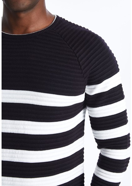 Yeni Sezon Bisiklet Yaka Uzun Kollu Çizgili Erkek Triko Kazak fırsatları