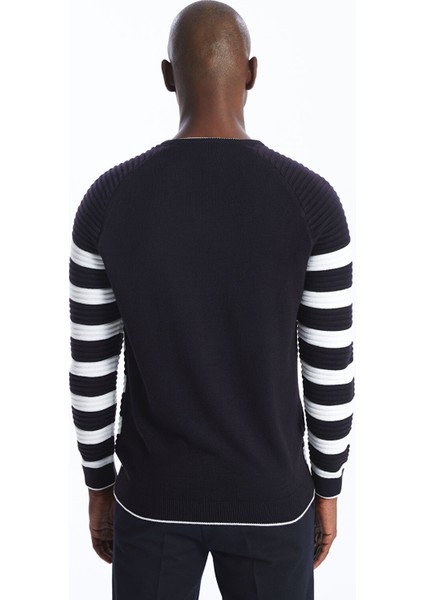 Yeni Sezon Bisiklet Yaka Uzun Kollu Çizgili Erkek Triko Kazak indirimleri