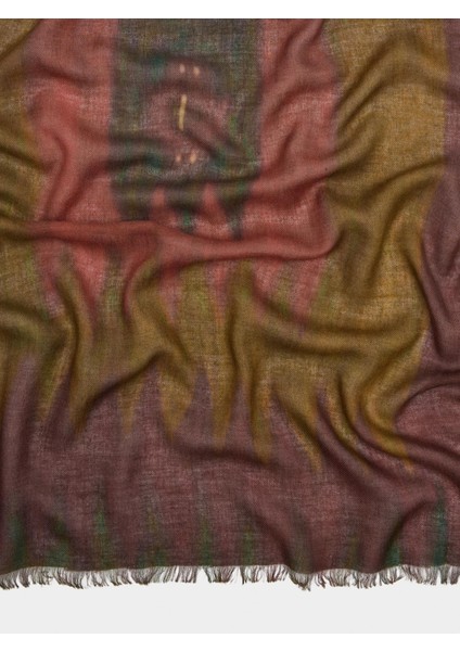 Pamuk ve Yün Karışımı Desenli Atkı fiyatları