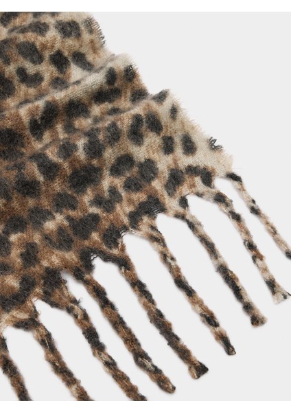 Püsküllü Hayvan Desenli Atkı fiyatları