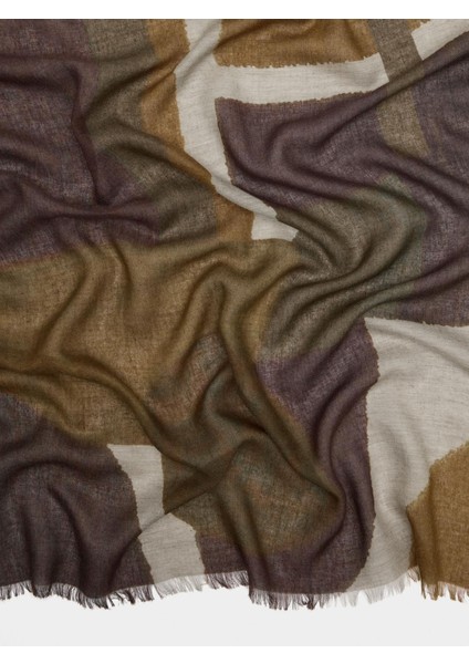 Pamuk ve Yün Karışımı Desenli Atkı fiyatları