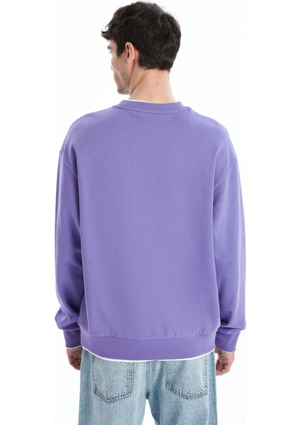 Yeni Sezon Bisiklet Yaka Baskılı Erkek Kalın Sweatshirt fırsatları