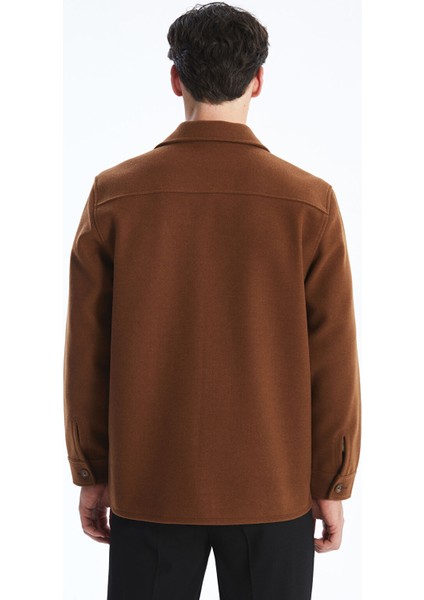 Yeni Sezon Regular Fit Uzun Kollu Kaşe Erkek Gömlek Ceket fırsatları