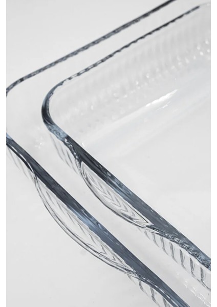 2’li Kare Borcam Fırın Tepsisi – Isıya Dayanıklı, Şık Tasarım, 2'li Set