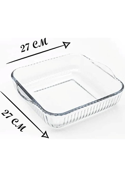 2’li Kare Borcam Fırın Tepsisi – Isıya Dayanıklı, Şık Tasarım, 2'li Set fırsatları