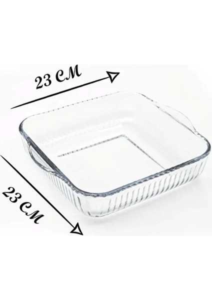 2’li Kare Borcam Fırın Tepsisi – Isıya Dayanıklı, Şık Tasarım, 2'li Set indirimleri