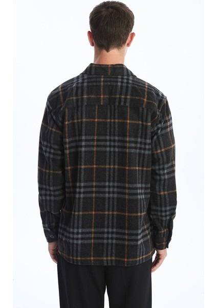 Yeni Sezon Regular Fit Uzun Kollu Ekose Erkek Oduncu Gömlek Ceket fırsatları