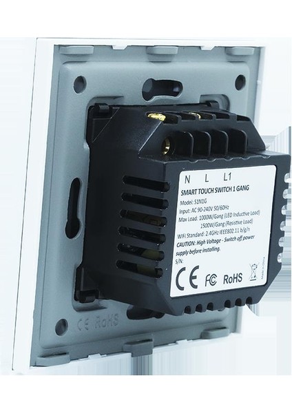 Fonri Wıfı Kablosuz S1N1G Akıllı Dokunmatik Tekli Duvar Anahtarı modelleri