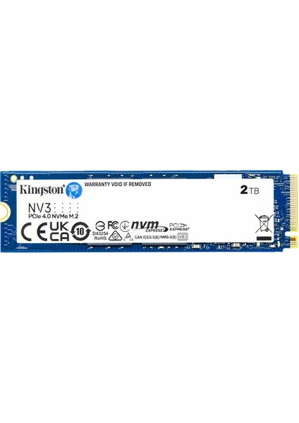 Kıngston Nv3 2 Tb 6000/5000MB/S Pcıe 4.0 Nvme SSD SNV3S/2000G