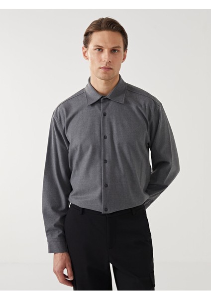 Yeni Sezon Rahat Kalıp Uzun Kollu Erkek Gömlek