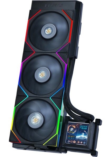 Lıan Lı Hydro-Shıft LCD Performance 360MM LGA1700/1851P/AM5 Soket Siyah Işlemci Sıvı Soğutucu G89.GHSLCD36SB.00