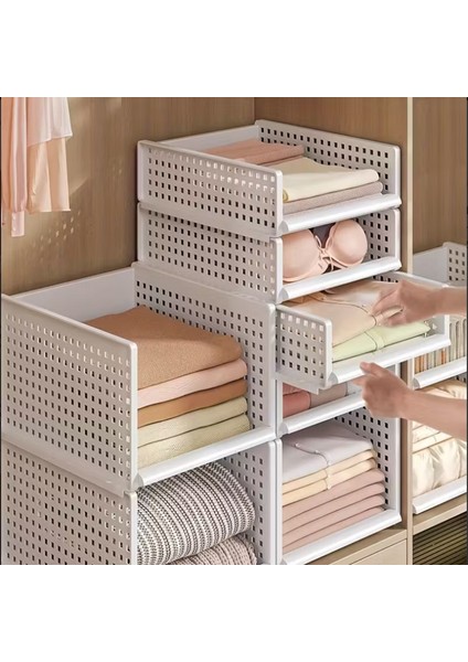 3'lü Çok Amaçlı Katlanabilir Kayar Raf,üst Üste Dizilebilir Dolap Çekmeceleri,raf Ünitesi,organizer