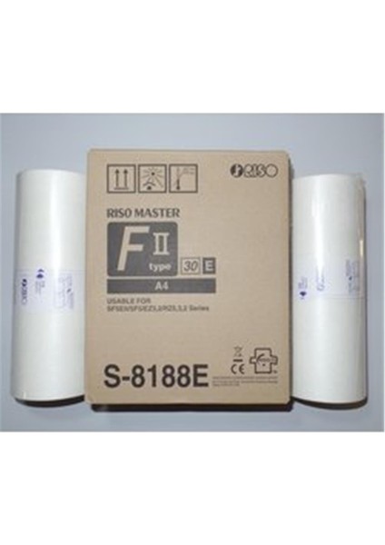 Riso S-8188 S-7611 SF-5030 Ez 200-201 RZ-200 A4 Orjinal Master Ez Type 30