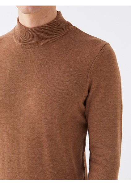 Yeni Sezon Yarım Balıkçı Yaka Uzun Kollu Erkek Triko Kazak fırsatları