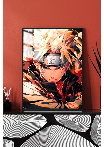 Naruto Anime Naruto Çerçeveli Metal Poster Tablo modelleri