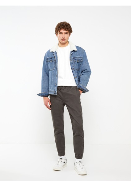 Yeni Sezon Slim Fit Gabardin Erkek Jogger Pantolon