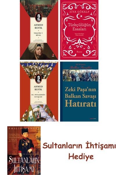 Tesavir-I Rical + Türkçülüğün Esasları (Bez Ciltli) + Hz. Peygam... + Sultanların Ihtişamı