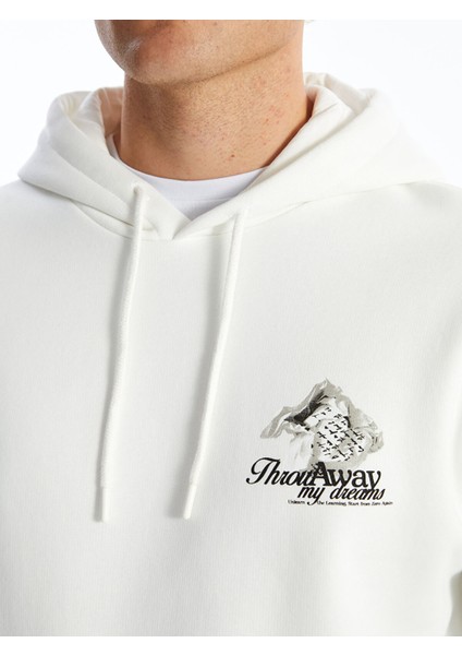 Yeni Sezon Uzun Kollu Baskılı Erkek Kalın Hoodie modelleri