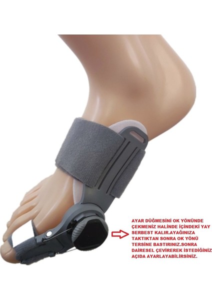Halluks Valgus Gece Ateli Derece Ayarlı 1 Adet modelleri