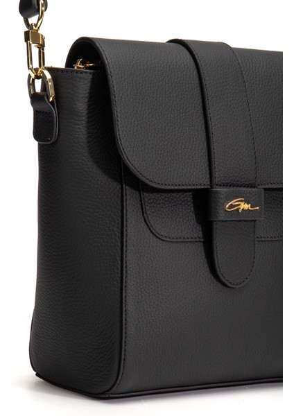 Tegan Hakiki Deri Kadın Omuz ve Çapraz Çanta Siyah modelleri