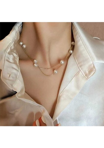 Delfin Lak Kaplama Inci Kolye