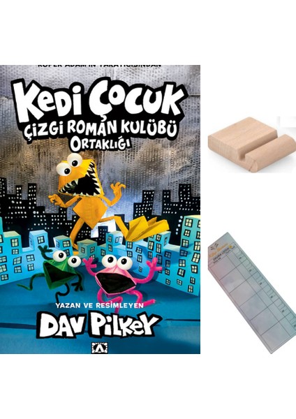 Kedi Çocuk 4 - Çizgi Roman Kulübü Ortaklığı / Dav Pilkey /9-12 Yaş Hikaye+Tablet Tutucu