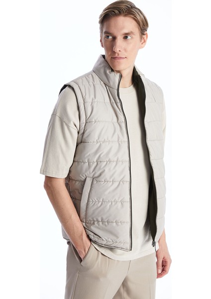 Yeni Sezon Standart Kalıp Dik Yaka Erkek Şişme Yelek