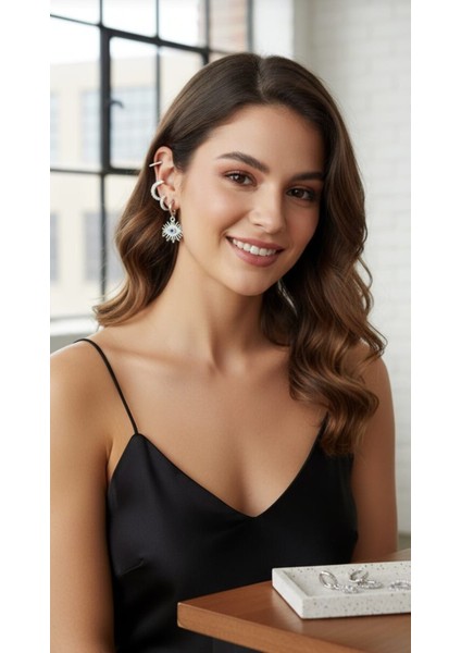 7 Adet Çeşit Küpe Farklı Modeller Ile ( 7 Li )