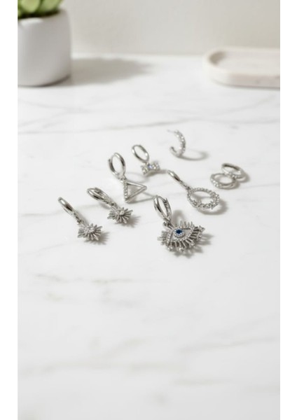 7 Adet Çeşit Küpe Farklı Modeller Ile ( 7 Li ) fiyatları