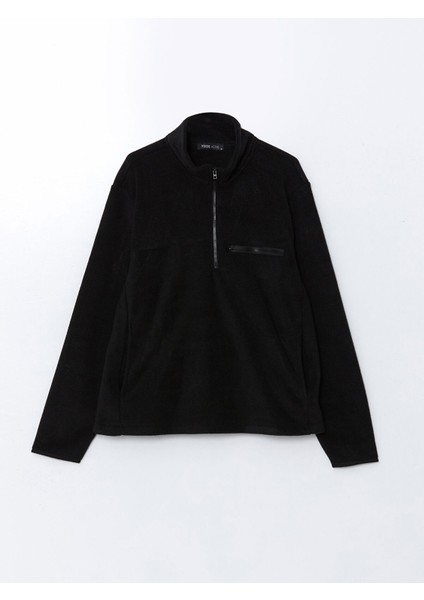 Yeni Sezon Dik Yaka Uzun Kollu Polar Erkek Sweatshirt indirimleri