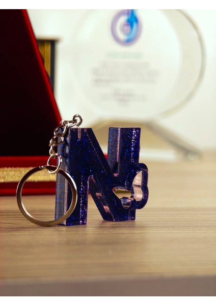 Harfli Anahtarlık El Yapımı Epoksi Hediyelik Ürün Kişiye Özel Kelebek Desenli Anahtarlık fiyatları