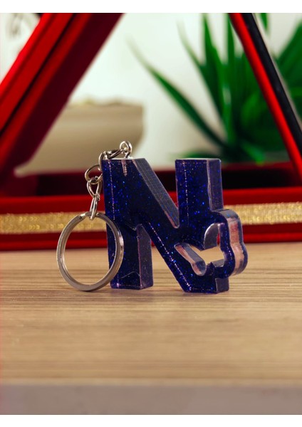 Harfli Anahtarlık El Yapımı Epoksi Hediyelik Ürün Kişiye Özel Kelebek Desenli Anahtarlık modelleri