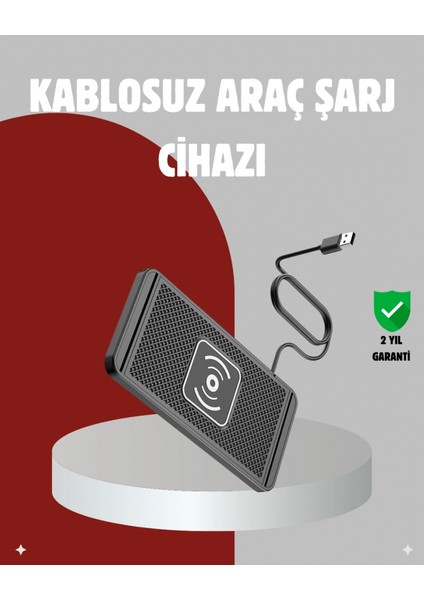 Hızlı Kablosuz Araç Şarj Cihazı – Manyetik Pad, Aşırı Isınma Korumalı