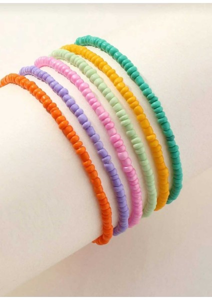 Rengarenk Kum Boncuk Bileklik fiyatları