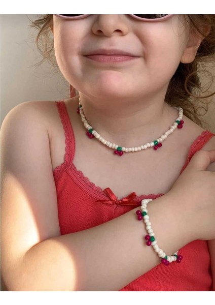 Çocuk Kiraz Takı Seti