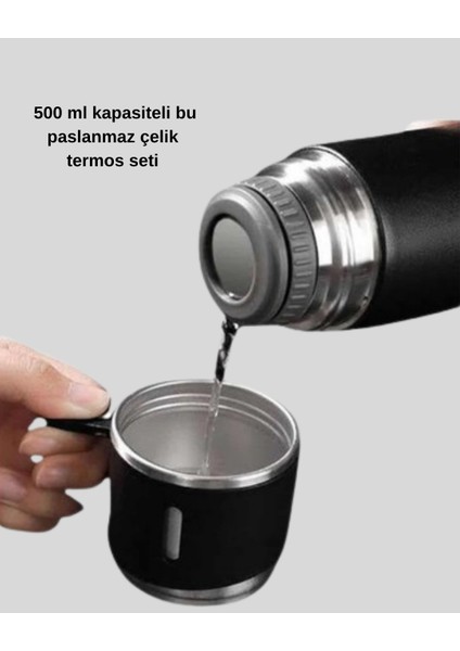 Nrtmsa 500 ml Vakumlu Termos – Çift Kat Paslanmaz Çelik, Sızdırmaz Kapağıyla Sıcak ve Soğuk Içeceklere Özel modelleri